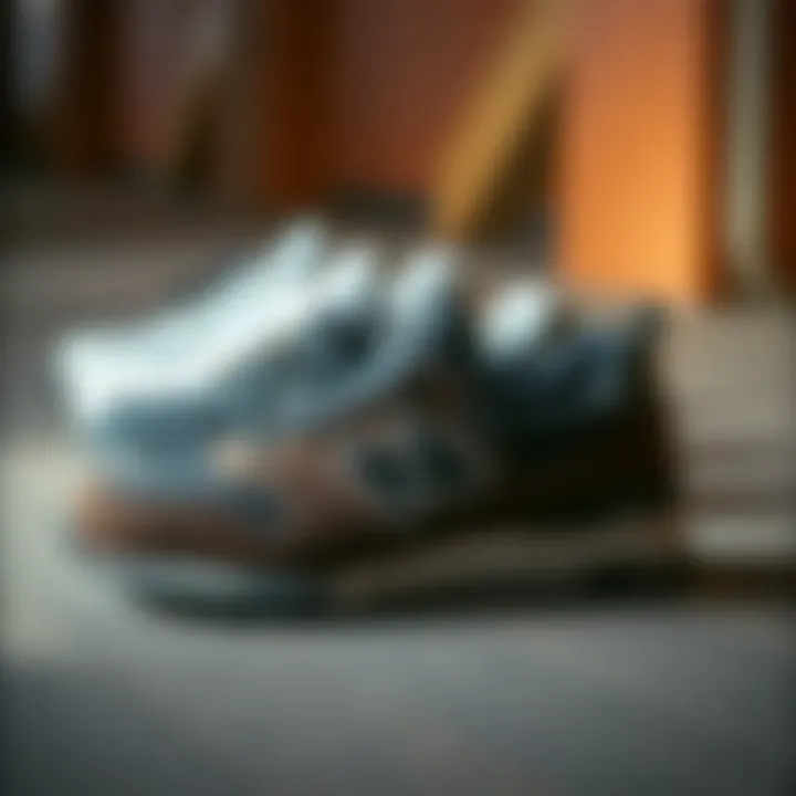 Diverse range of New Balance athletic footwear