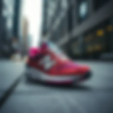 New Balance shoes in an urban setting