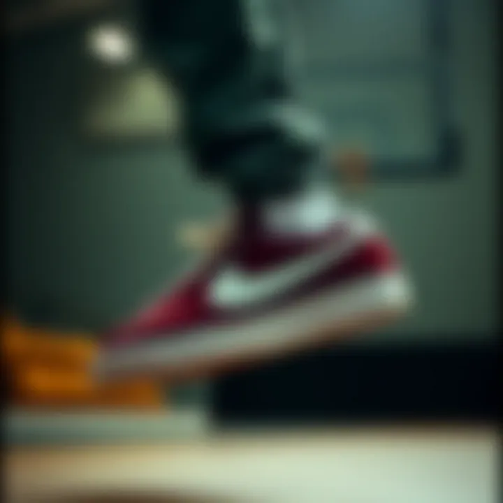 Nike Blazer Low in athletic setting