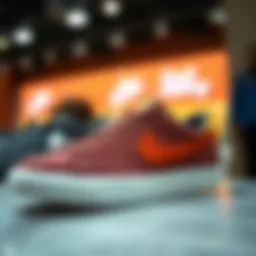 Stylish Nike Blazer Low on display