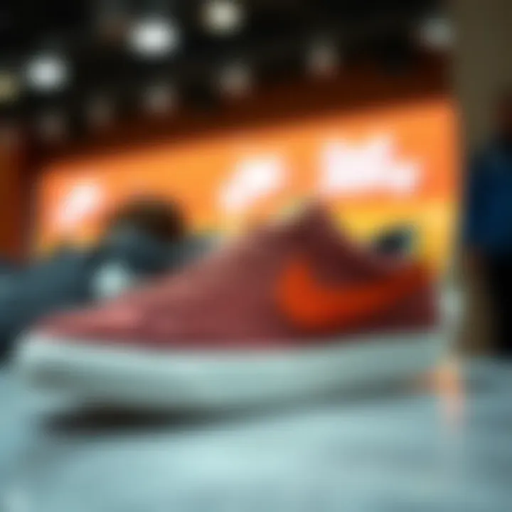 Stylish Nike Blazer Low on display