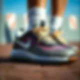 A close-up of Nike footwear showcasing advanced technology and design