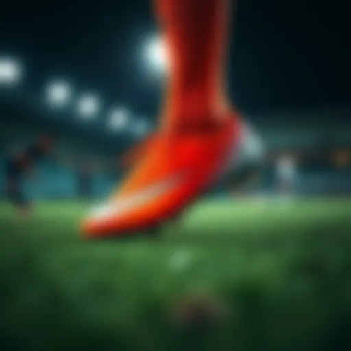 Dynamic design of Nike Hypervenom football boots