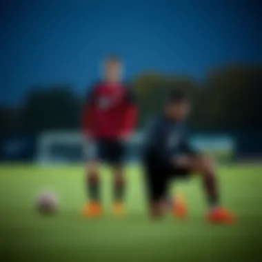 Stylish combination of Nike Hypervenom with sports attire