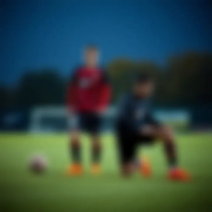 Stylish combination of Nike Hypervenom with sports attire