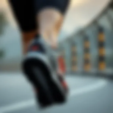 Person wearing Nike Pegasus during a run