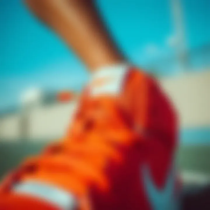 Detail of Nike SB Gri performance features for athletes