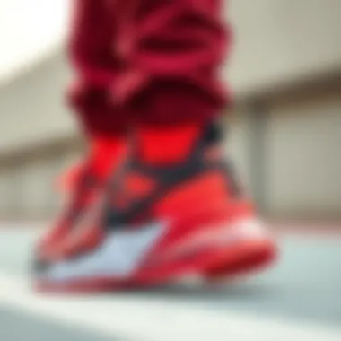 Dynamic design of Nike sports footwear