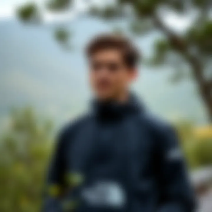 Model enjoying outdoor activities in varying weather