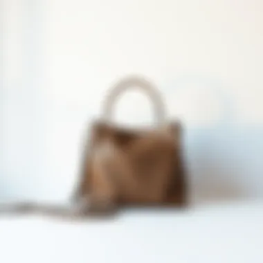Elegant Shoulder Bag Design An elegant shoulder bag against a minimalist backdrop