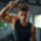 Dynamic athlete showcasing strength and endurance