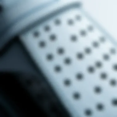 Close-up of quality sandal material