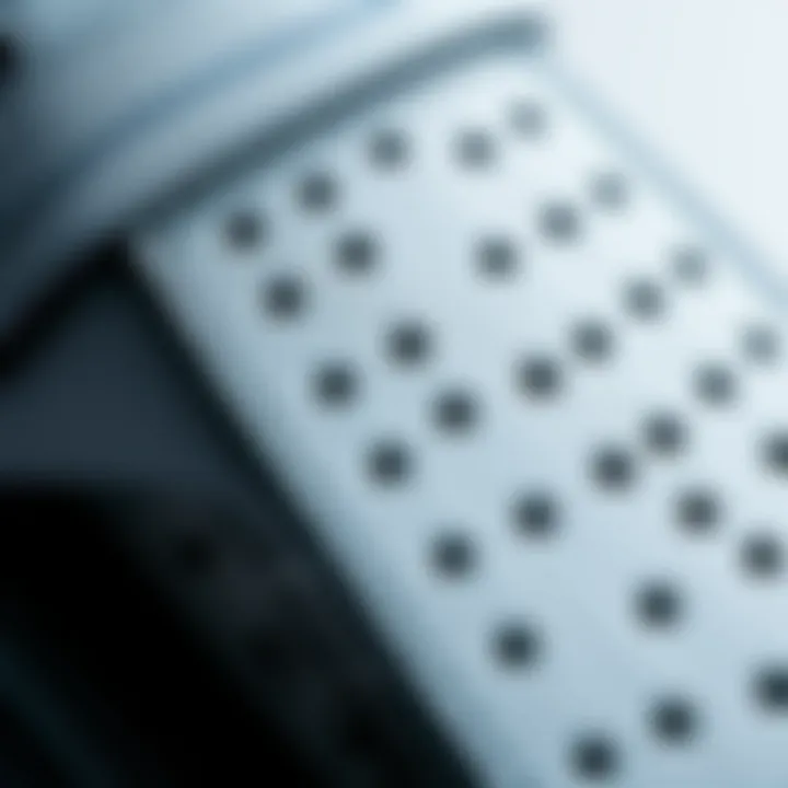 Close-up of quality sandal material