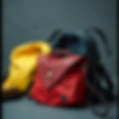 Different materials used in shoulder bags