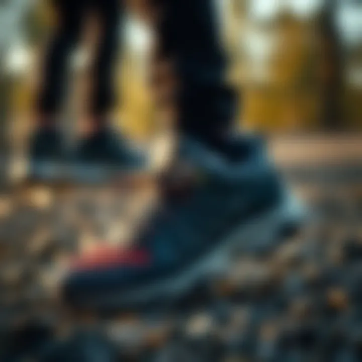 High-quality materials used in The North Face athletic footwear