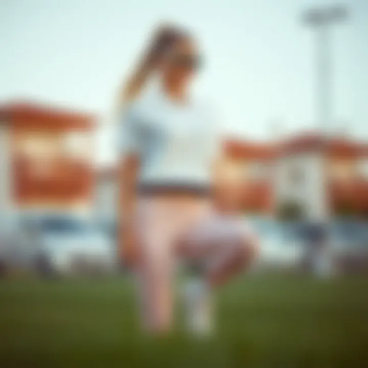 Stylish outfit combination for athletic activities