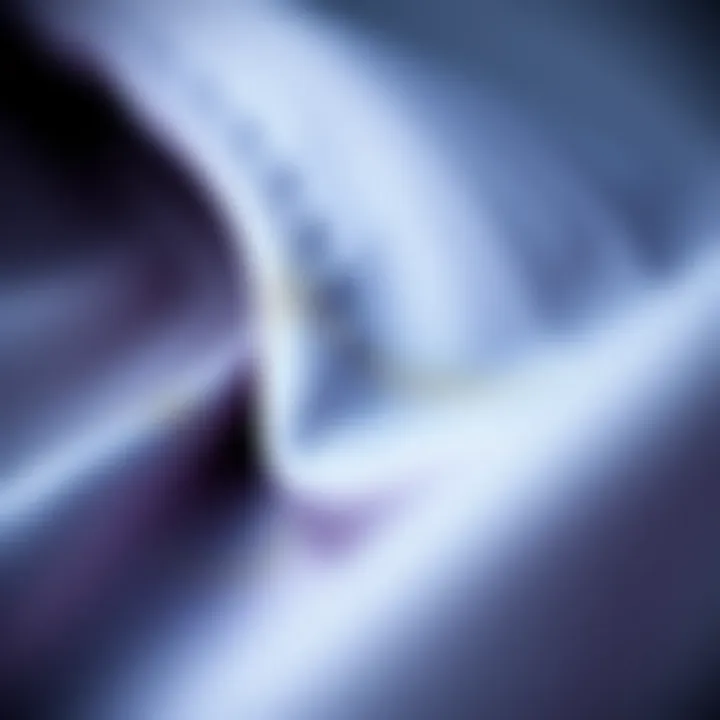 Close-up of fabric used in performance wear