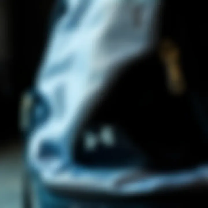 Quality Materials of Under Armour Bags Close-up of Under Armour bag materials and textures.