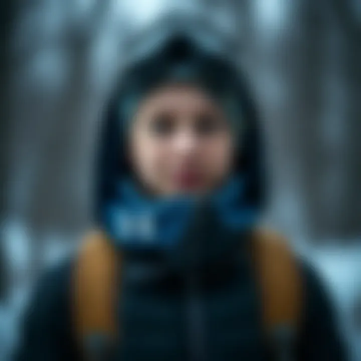 Stylish winter sports gear for young athletes