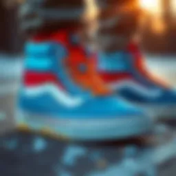 Vans Ski Hi showcasing stylish design and vibrant colors