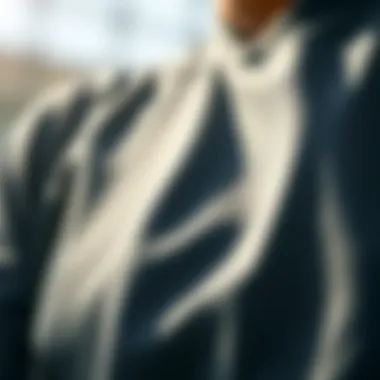 Close-up of high-performance fabric used in volleyball apparel