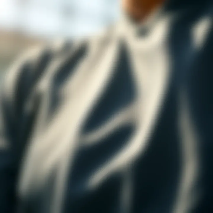 Close-up of high-performance fabric used in volleyball apparel