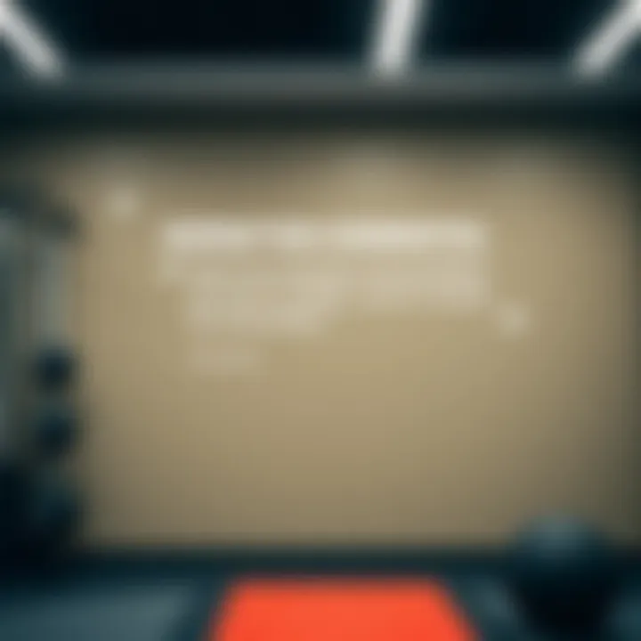 Motivational quotes displayed in a fitness environment